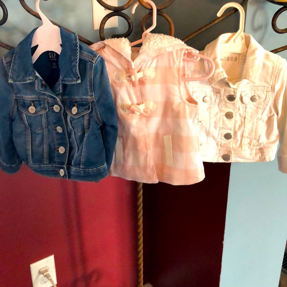 Denim jackets and pink vest - Picture 1 of 4